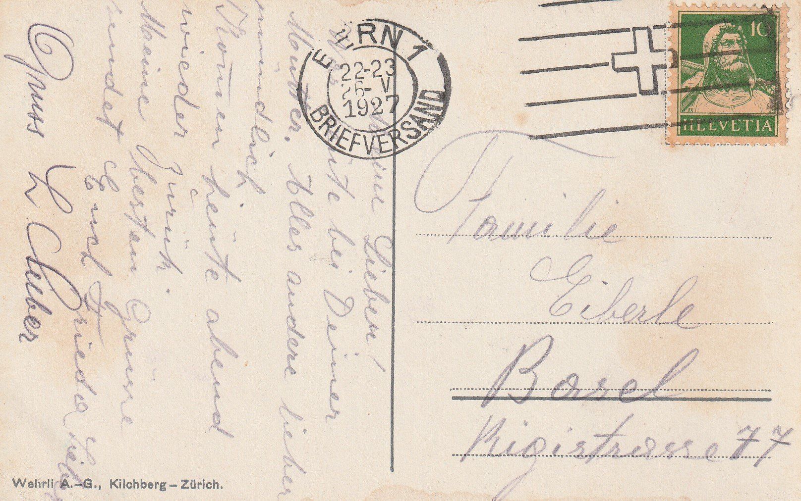 Cartoline postali: AK Gurten bei Bern gel.26.5.1927 – Usato da Fribourg venduto da schnalla92 1