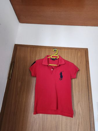 Polo Ralph Lauren rouge avec logo taille S/ M 