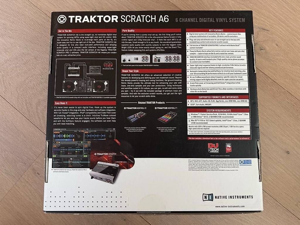 Traktor Attrezzatura per studi di registrazione: Native Instruments Traktor Scratch A6  Komplett-Set inkl. L – Usato da Birmenstorf AG venduto da mkunac 2