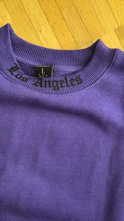 Sweatshirt Los Angeles violett Grösse L 
