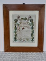 Taufzettel 1836 - handgeschrieben/aquarelliert