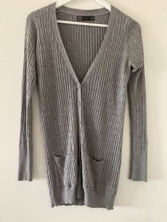 Damen Cardigan Zara grau Grösse M