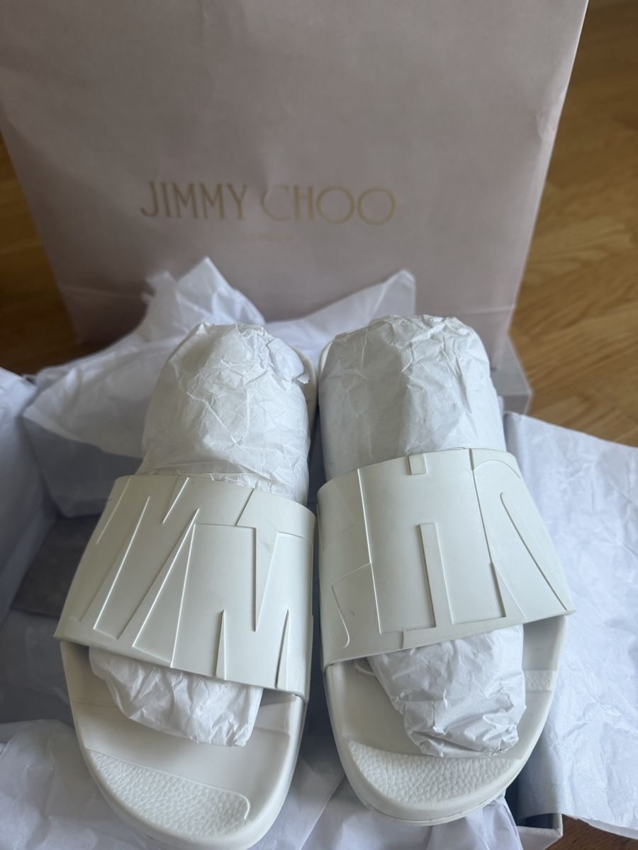 Jimmy Choo Scarpe da donna: Jimmy Choo Flip-Flops Gr.37 , weiss – Usato da Zumikon venduto da DamenFashionShop 3