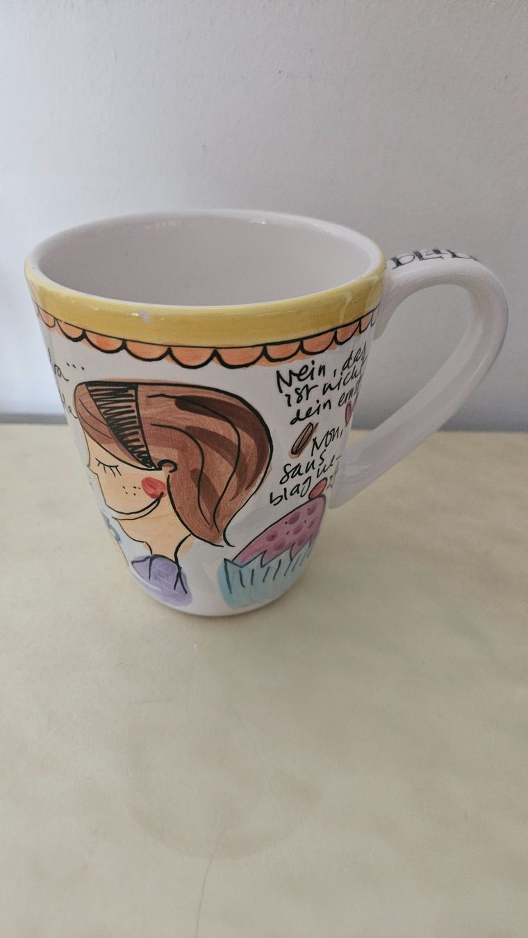 Tazze: Tazza da tè trilingue (FR/DE/IT) marca Blond – Usato da Melano venduto da H-Sara