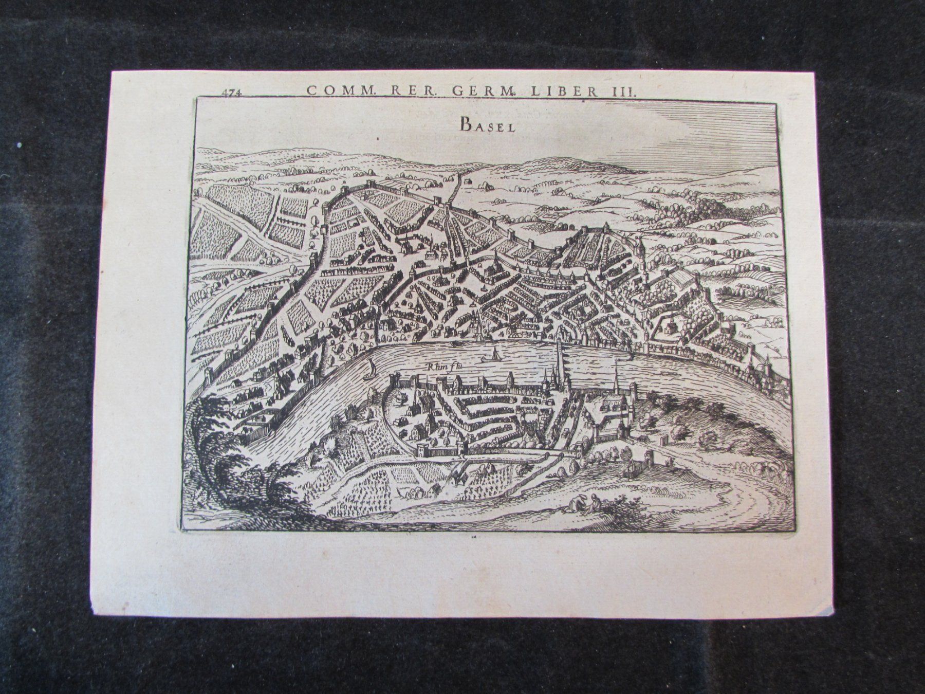Incisioni: Basel, Kupferstich ,1616 – Usato da Walchwil venduto da Shells1 1