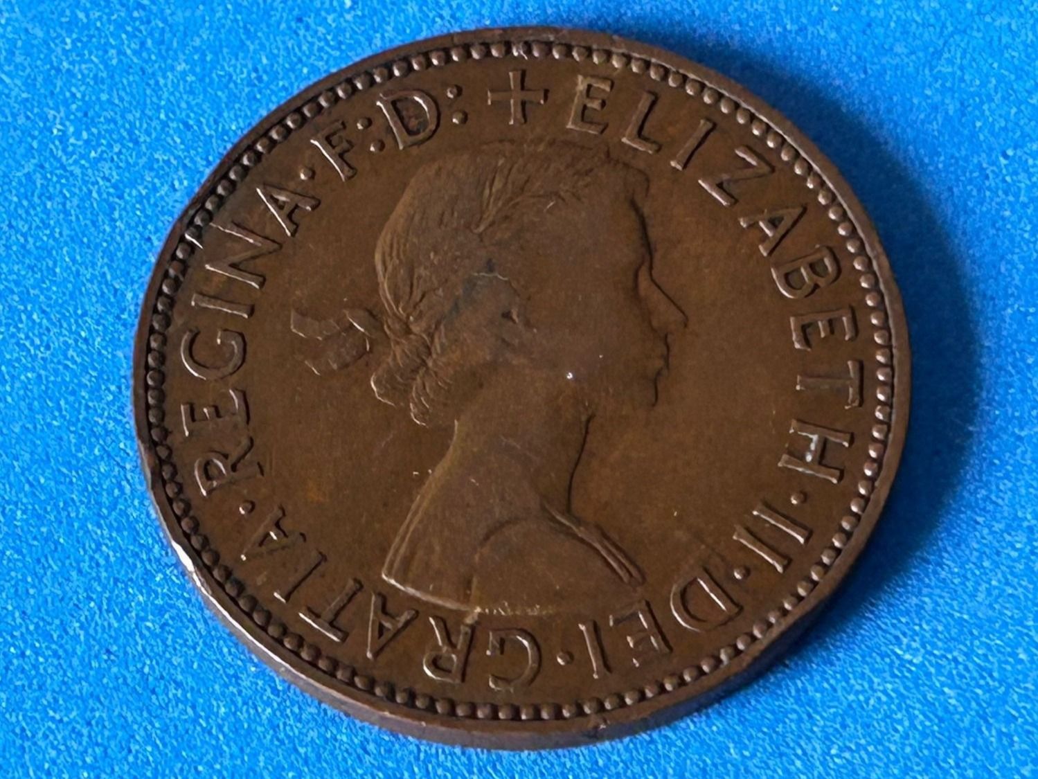 Tutti le monete: UK - Half Penny - Elizabeth II 1959 – Usato da Corcelles NE venduto da AJKader 1