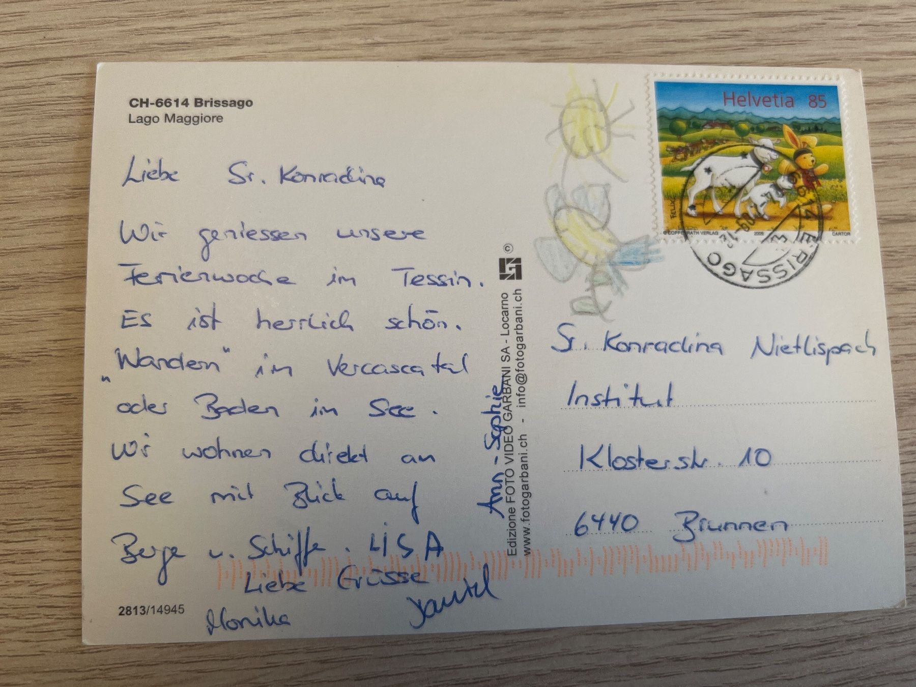 Ansichtskarten: Brissago Locarno – Gebraucht aus Prosito von Danielehh 1