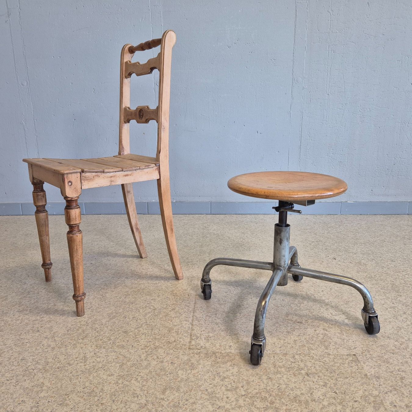 Sgabelli: Vintage Rollhocker Werkstatthocker Hocker Stool – Usato da Nottwil venduto da Wondewa-Shop 2