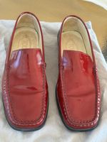 Tod's Damen Lackleder Loafers, Gr. 38, rot - Top Zustand!