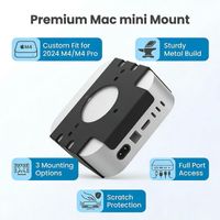 Aluminium Untertisch- & Wandhalterung für Mac mini M4/M4 Pro