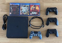 PlayStation 4 mit Spielen und Zubehör 