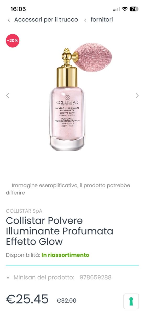 Make-up: Collistar Perfumed Highlighting Powder Highlighter 18 gr – Nuovo (secondo la descrizione) da Basel venduto da ane_82yg 2