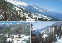 1988 AK La Station moderne d' Aminona en Valais
