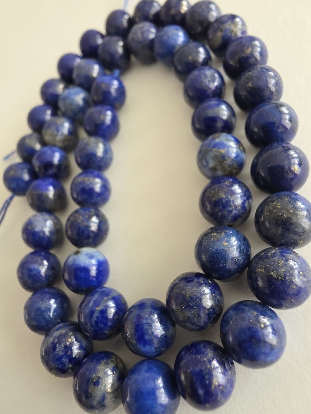 Minerali & Pietre curative: Lapislazuli rund 8mm. Strang – Nuovo e nell'imballaggio originale da Menziken venduto da Mirager 1