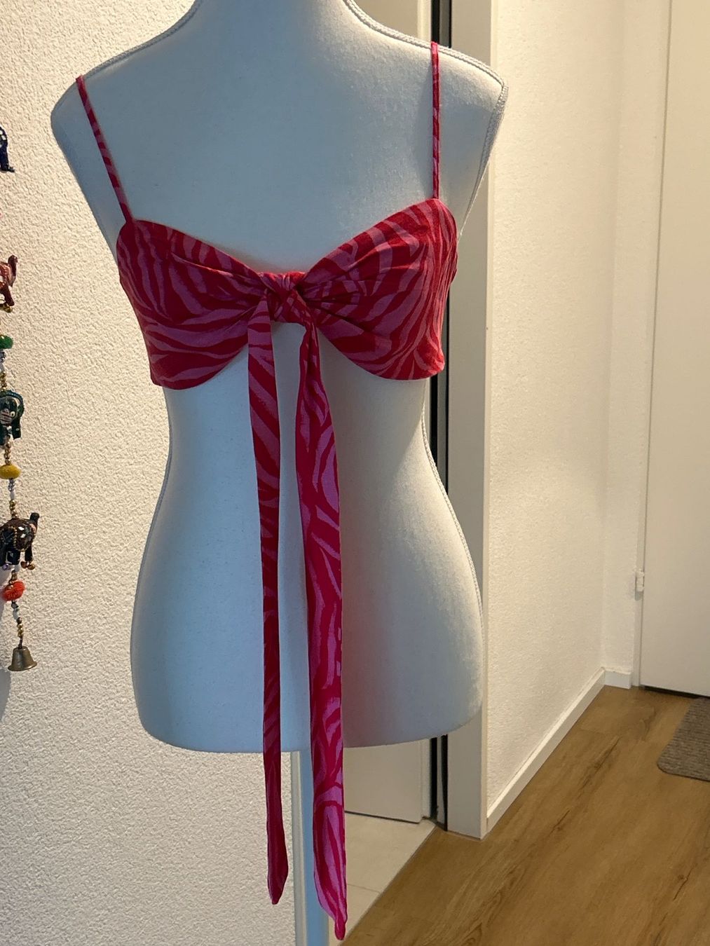 H&M Top: Bustier - Top pink  mit Leinen von H&M Gr. S – Usato da Brunnen venduto da Nala2929 4