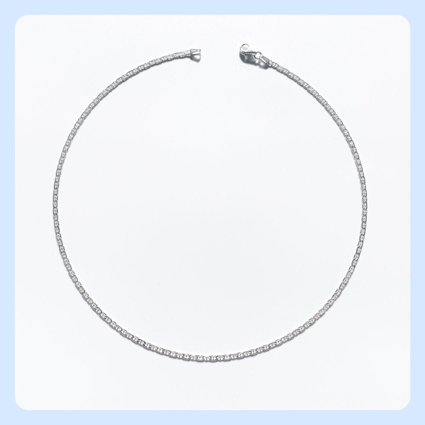 Ketten: Silberkette 2.3mm, 45cm, Sterlingsilber – Neu und originalverpackt aus Zürich von Mevas_Silber 2