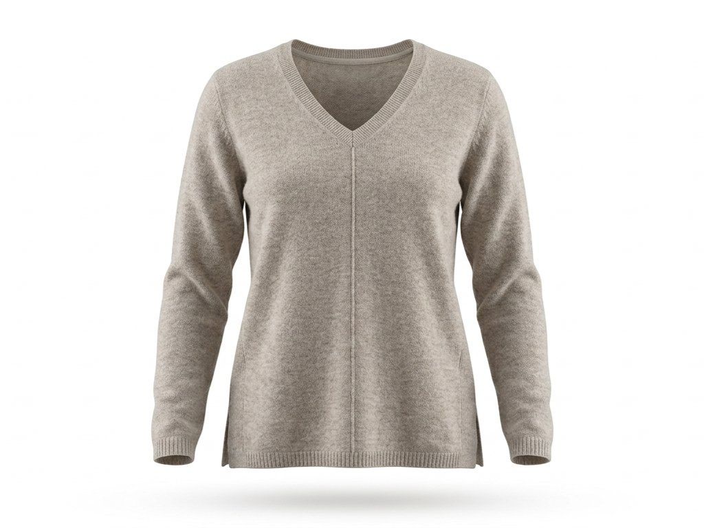 Maglioni & Felpe: Cashmere V-Neck Sweater beige – Nuovo (secondo la descrizione) da Allschwil venduto da lor_s7nz
