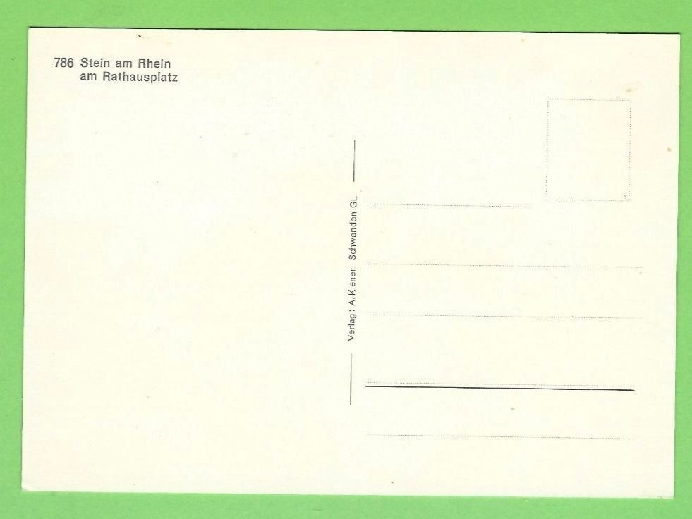 Cartoline postali: Stein am Rhein am Rathausplatz – Nuovo (secondo la descrizione) da Zürich venduto da t24_de 1