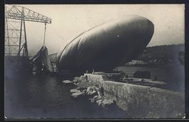 Foto-AK Pola, abgestürzter italienische