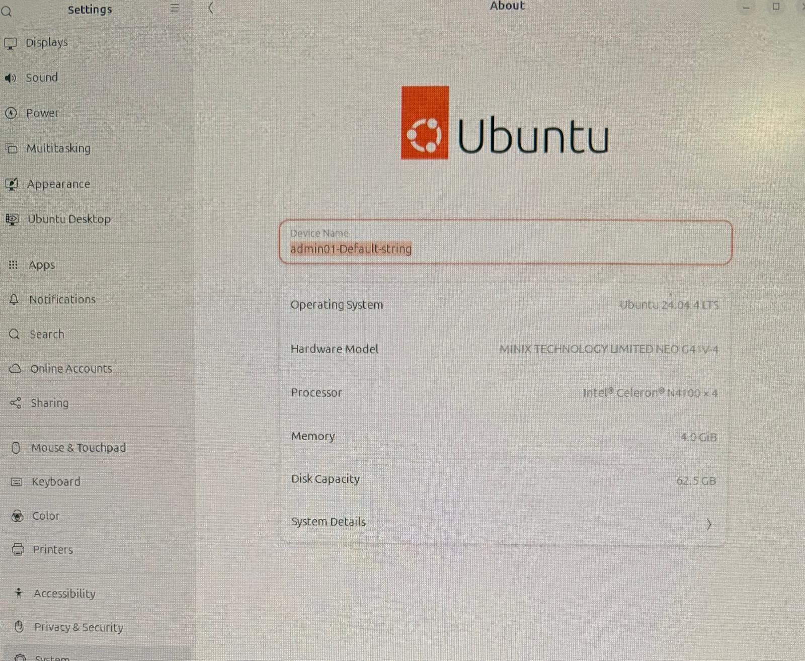 PC: MINIX NEO G41V-4 - 4GB RAM/62.5GB Disk – Usato da Biel/Bienne venduto da van_halen25 2