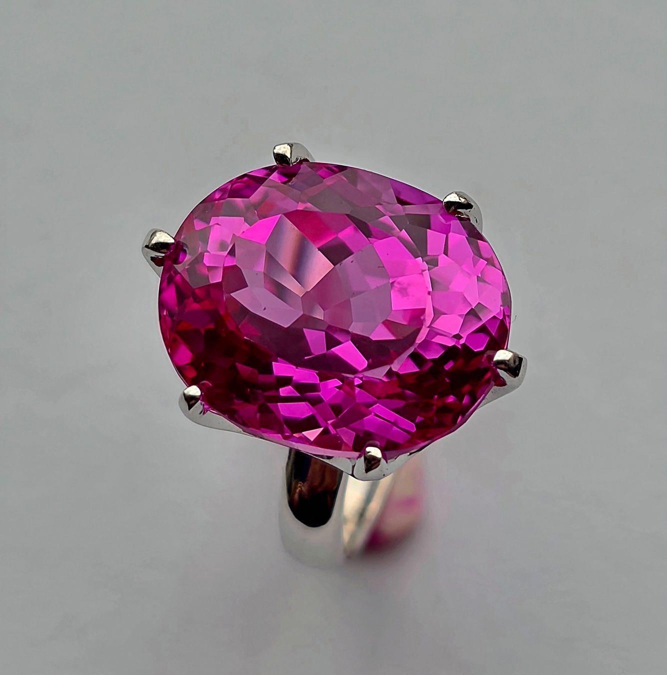 Anelli: Fingerring Solitaire rosa Topas – Nuovo (secondo la descrizione) da Zürich venduto da Benedikt21 5
