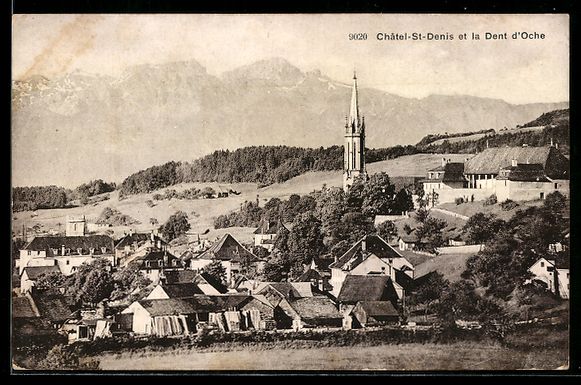 Ansichtskarten: AK Châtel-St-Denis, La Dent d`Oche – Gebraucht aus Berlin von bartko-reher