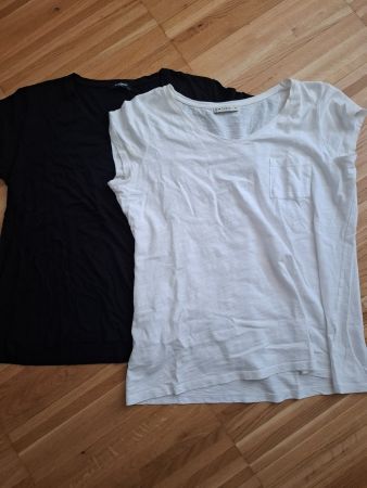 Schwarzes & weisses T-Shirt Set, Grösse XXL/3XL, Top!