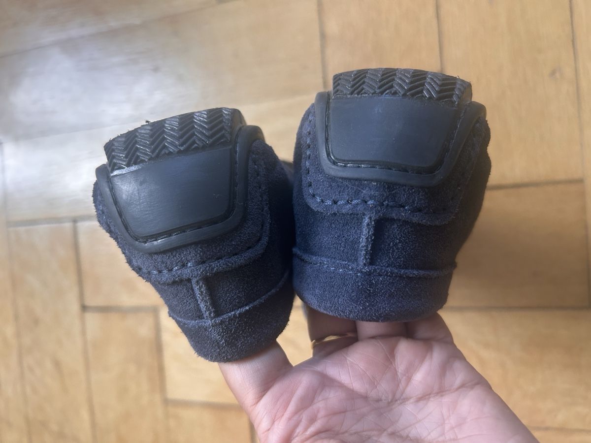 Scarpe da uomo: Loafers dunkelblau Wildleder, Grösse 41 – Nuovo (secondo la descrizione) da Bern venduto da FreitagsSachen22 4