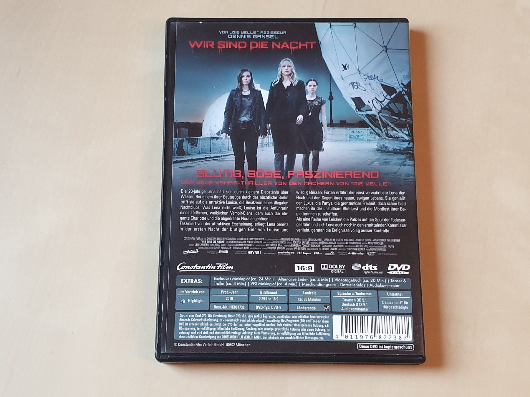 Tous les DVDs: Wir sind die Nacht – D'occasion à Stansstad par collectorsshop 1