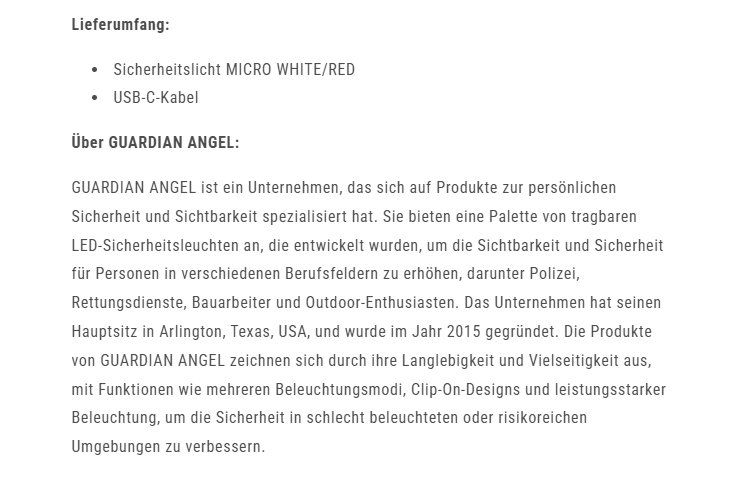 Lampade: Sicherheitslicht GUARDIAN ANGEL MICRO neuwertig – Nuovo e nell'imballaggio originale da Konolfingen venduto da racedesign 3