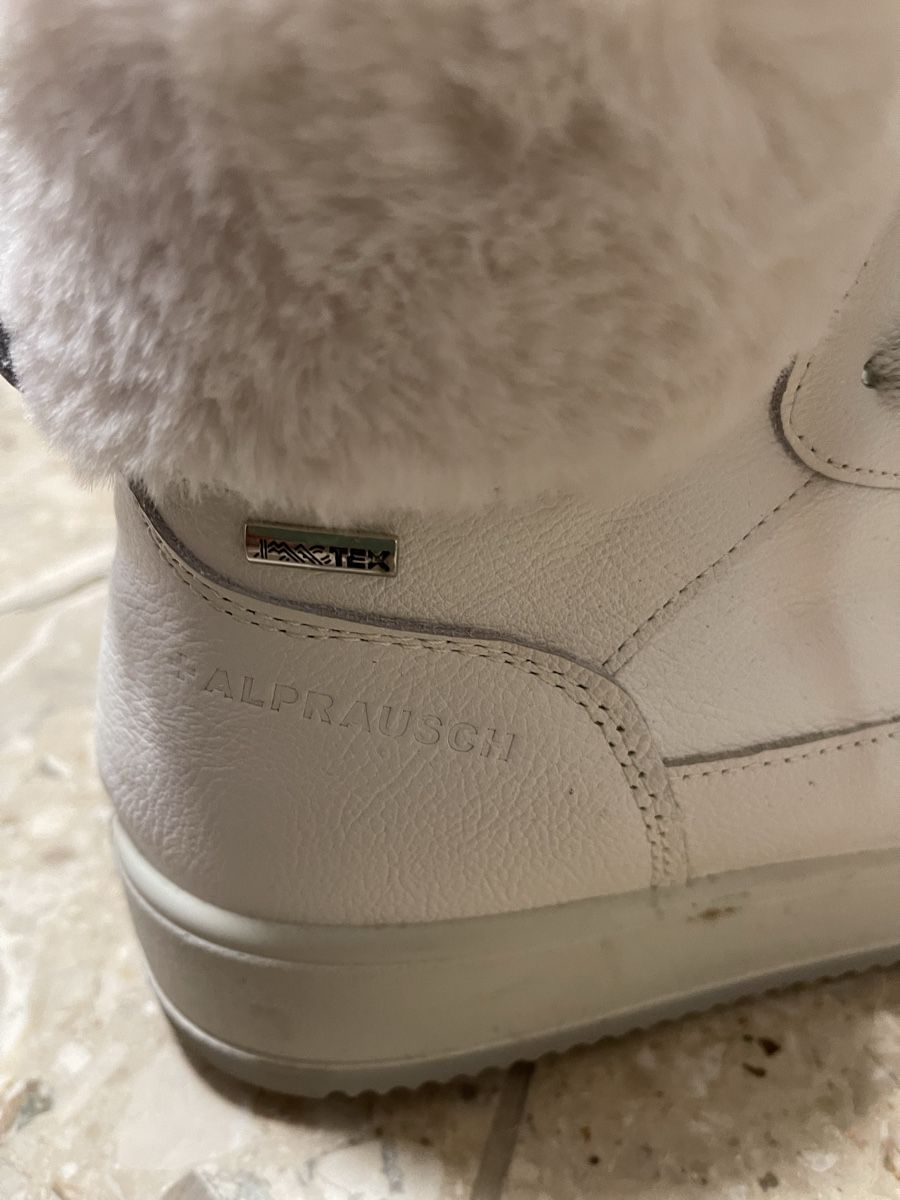 Damenschuhe: Alprausch Leder Winterschuhe weiss – Gebraucht aus Meierskappel von suesle 3