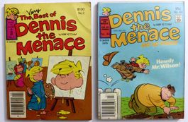 DENNIS THE MENACE SET OF 2 VINTAGE PAPERBACK COMICS 1979-80