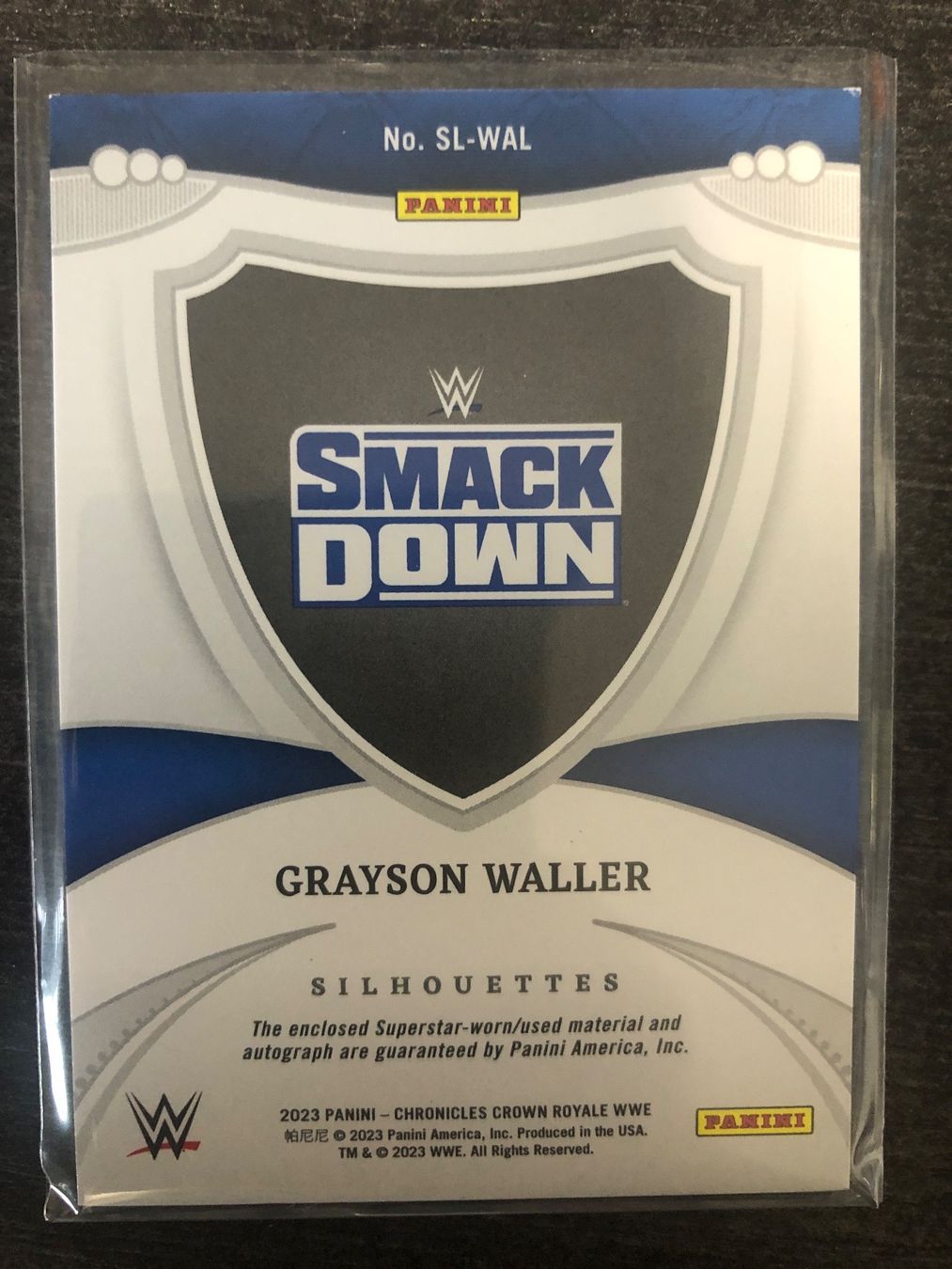 Topps Carte collezionabili: Panini Crown Royal WWE Grayson Waller Patch-Auto 43/99 – Usato da Wangenried venduto da Garagara 1