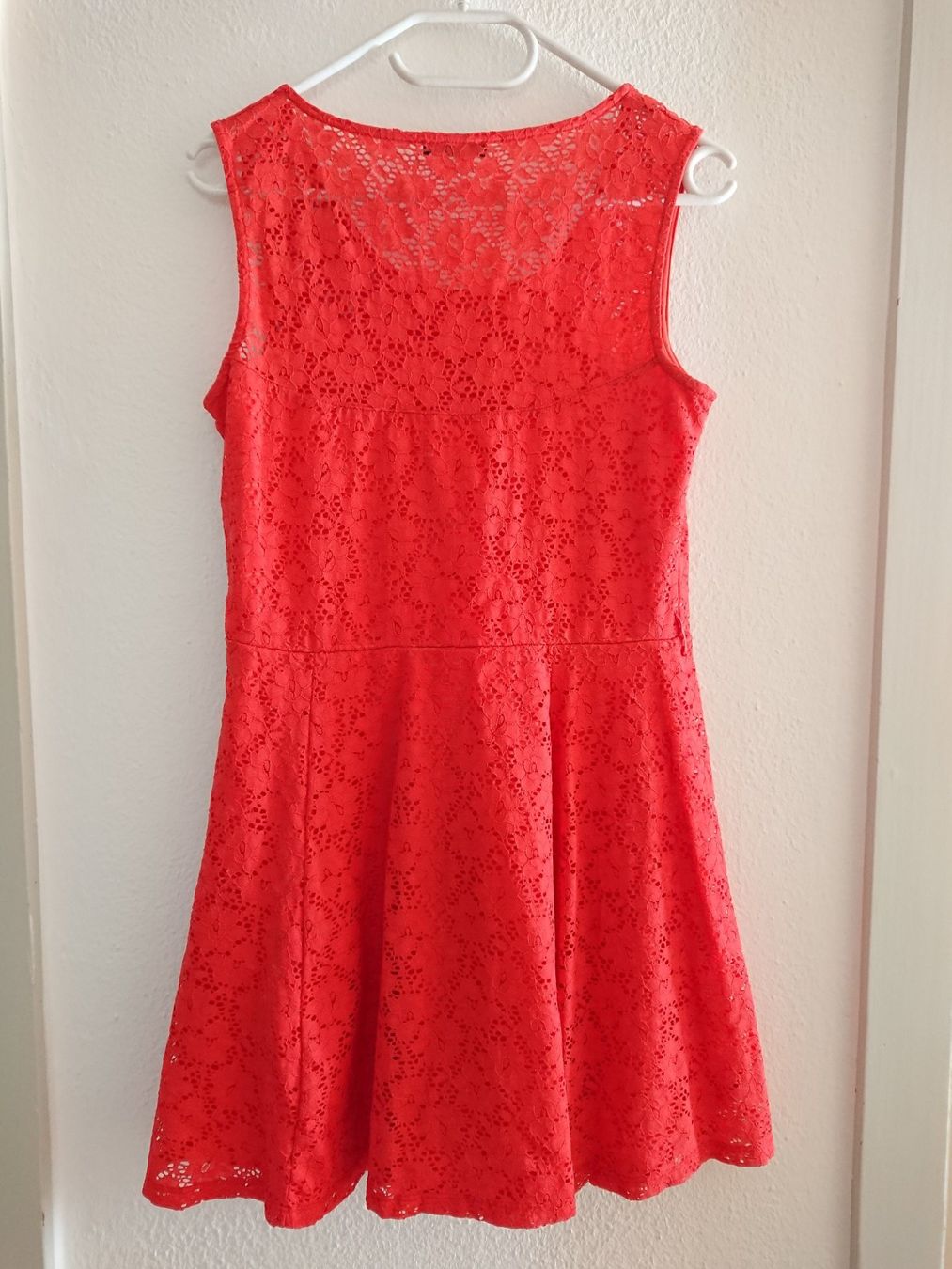 Morgan Vestiti: Romantisches Damen Kleid Morgan Gr. 42 Orange Rot – Usato da Hallau venduto da CHACLA 5