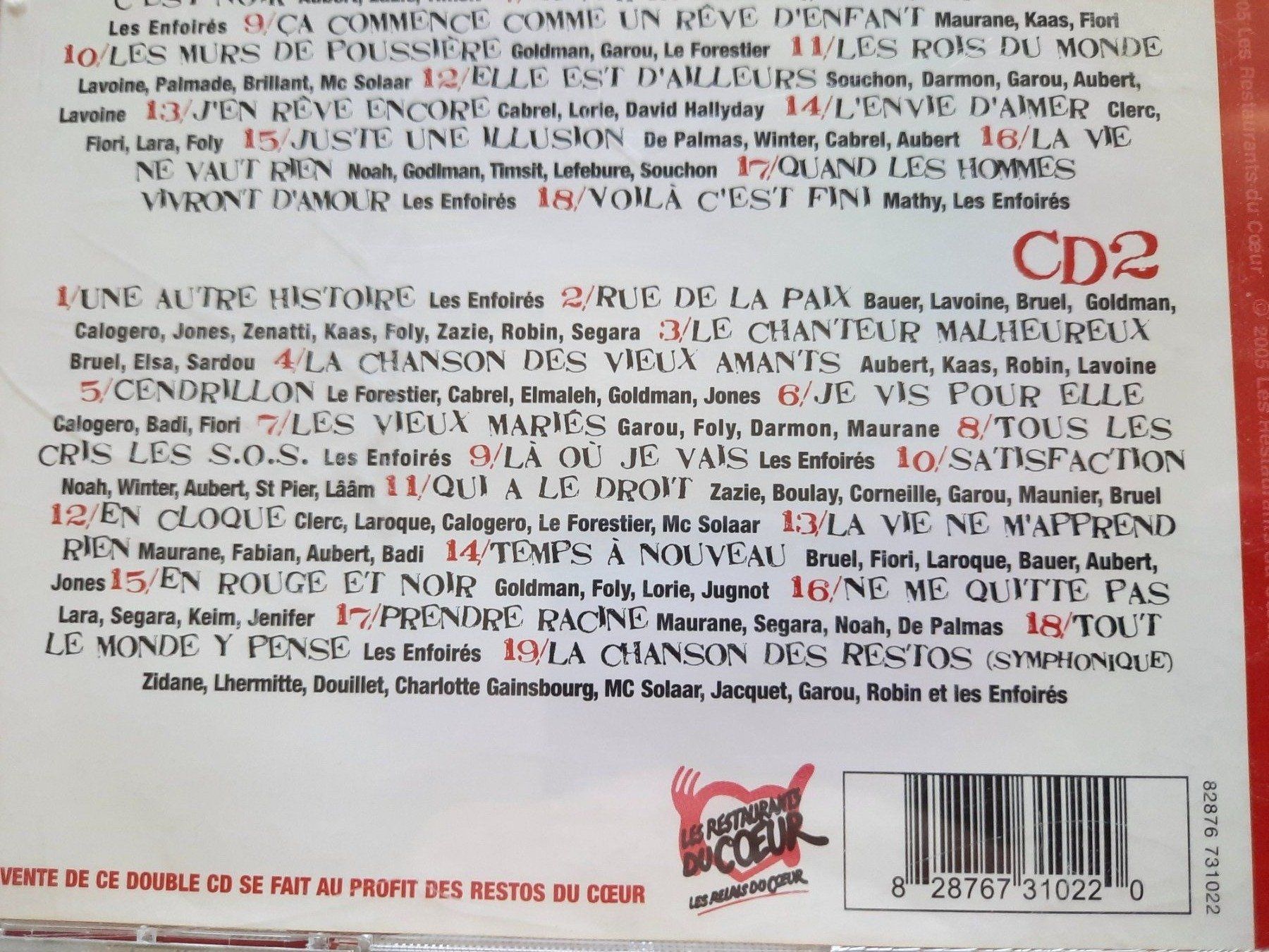 CDs: CD LEs Enfoirés la compil volume 3 2 Cds – D'occasion à Pully par bro_n52j 3