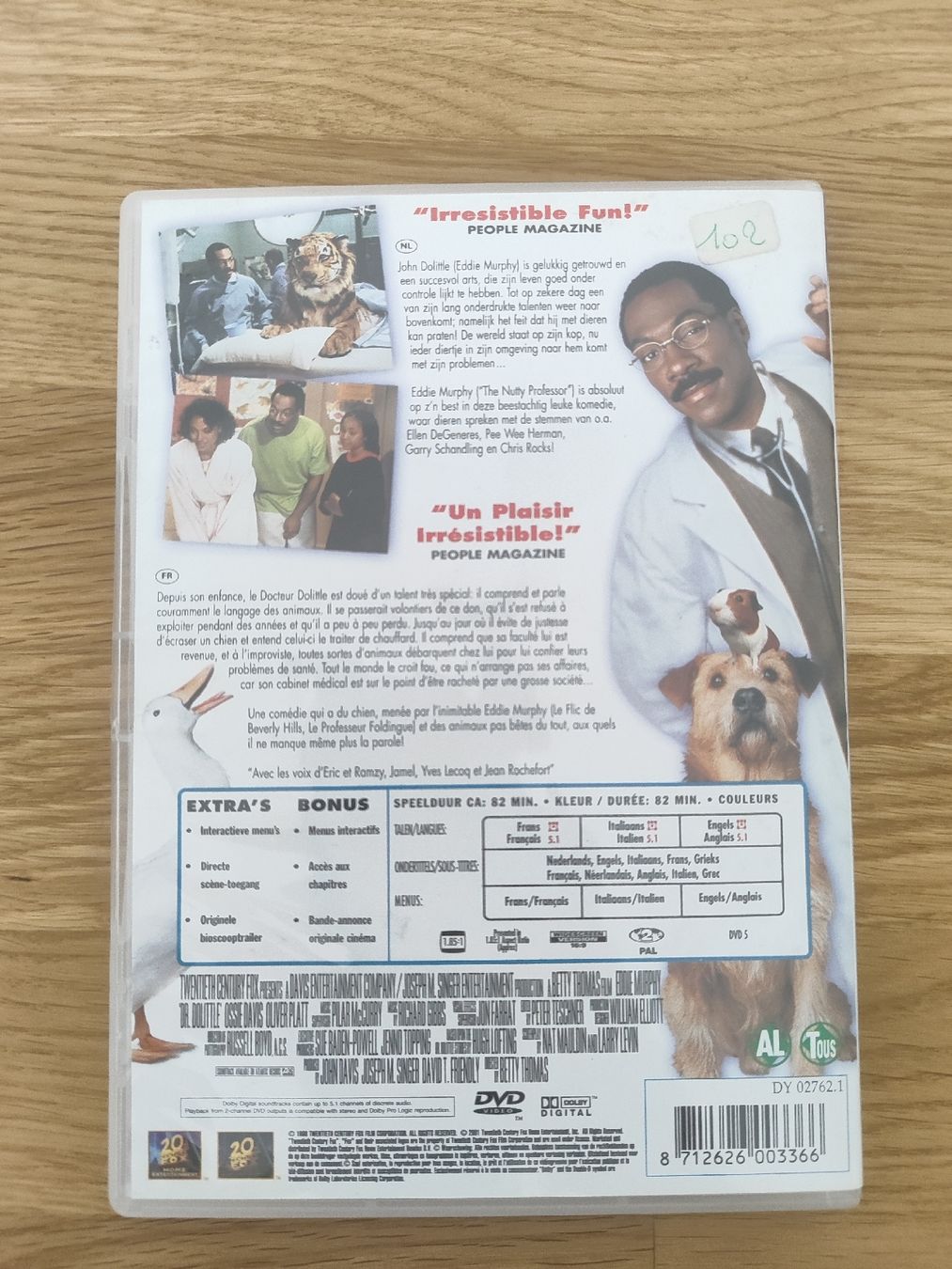 Tutti i DVDs: DVD Dr. Dolittle Eddie Murphy – Usato da Vétroz venduto da mrcl01 2