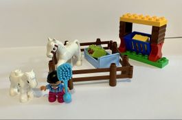 LEGO DUPLO 10806 – Pferde / Pferdestall mit 2 Pferden