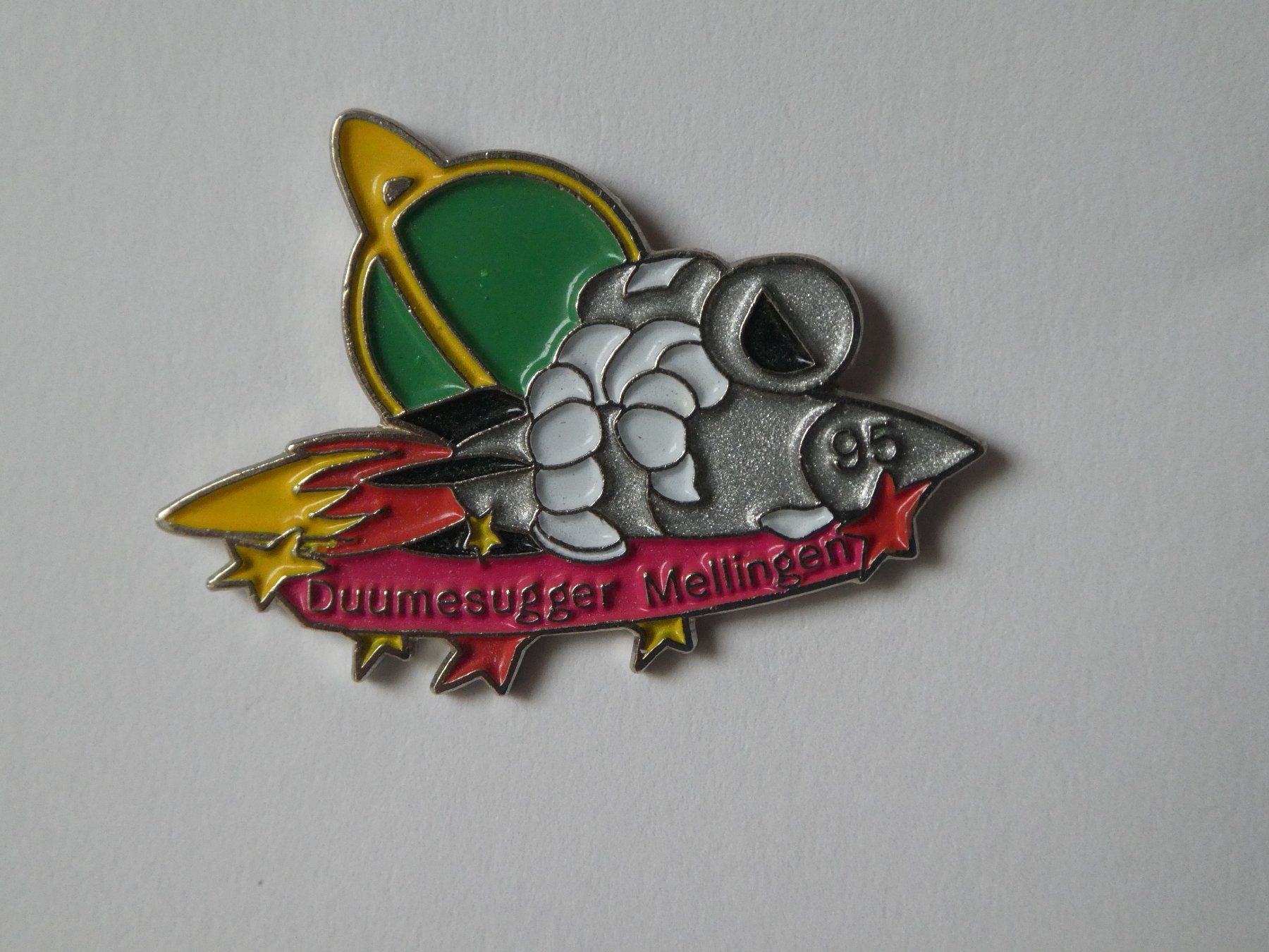 Placchette & Badge: Pin, Duumesugger, Mellingen, 1995. – Usato da Andelfingen venduto da Annegret06