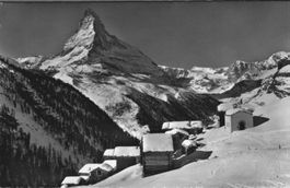 Vintage Postkarte Zermatt Matterhorn Winter Findeln Top! ...