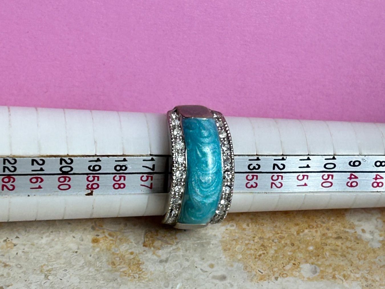 Anelli: Fingerring Türkis Meer (56) – Usato da Laufen venduto da Bellebellezza 7