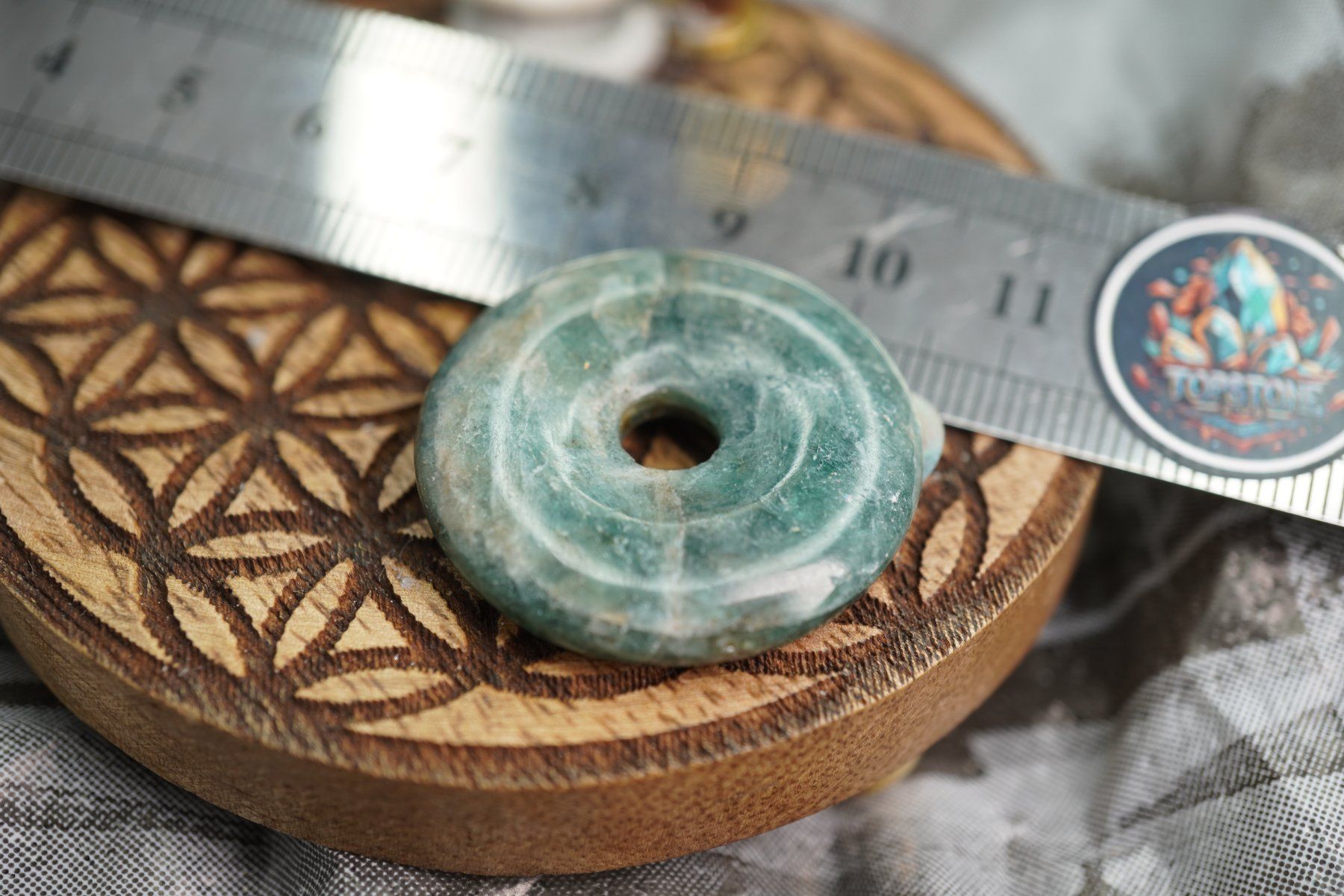 Minerali & Pietre curative: Apatit   ca30mm     Top  Pi Scheibe – Nuovo e nell'imballaggio originale da Eschenbach SG venduto da topstone 5