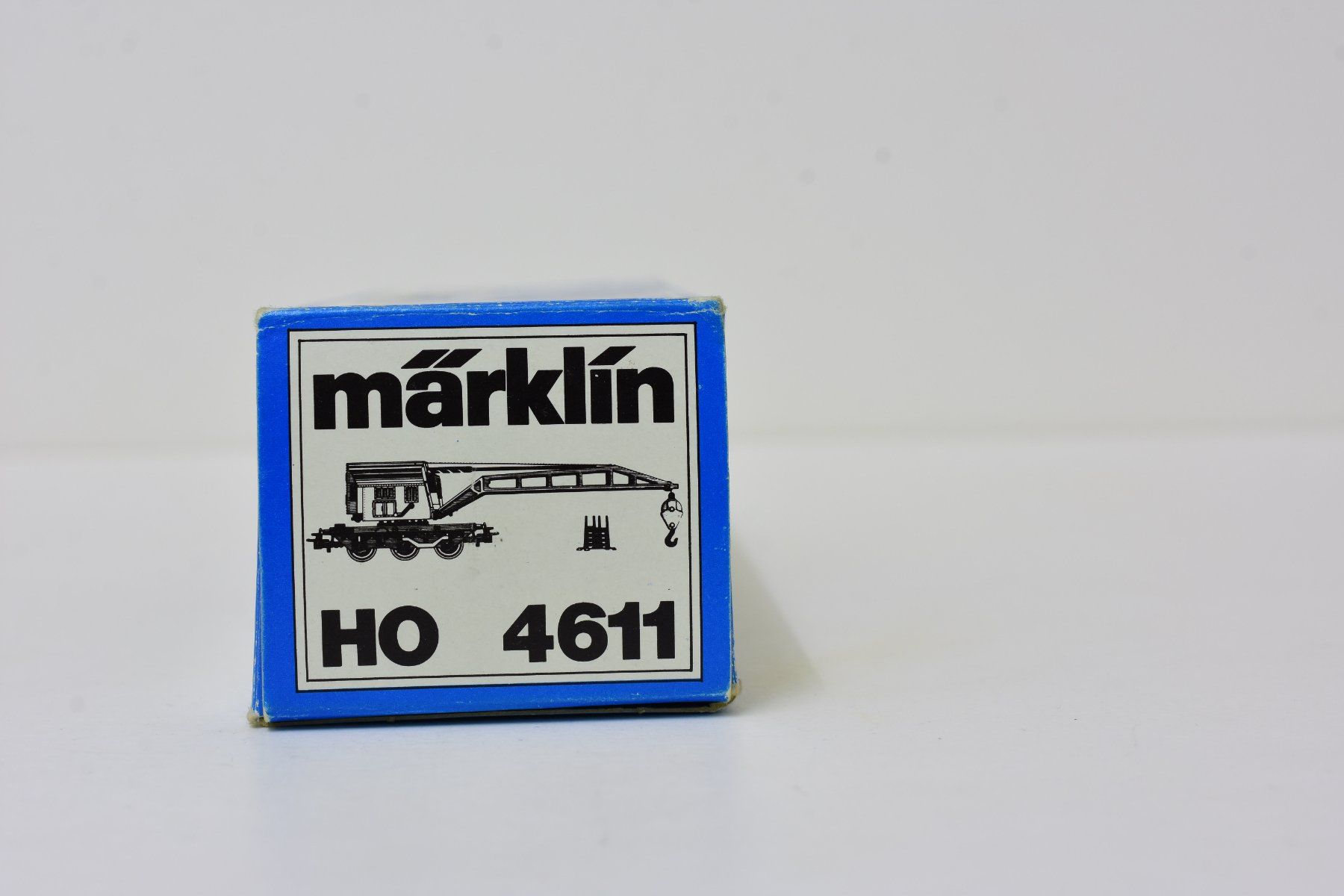Märklin Modellini di ferrovie: Märklin Kranwagen 4611 mit OVP – Usato da Lohn-Ammannsegg venduto da 1monika 5