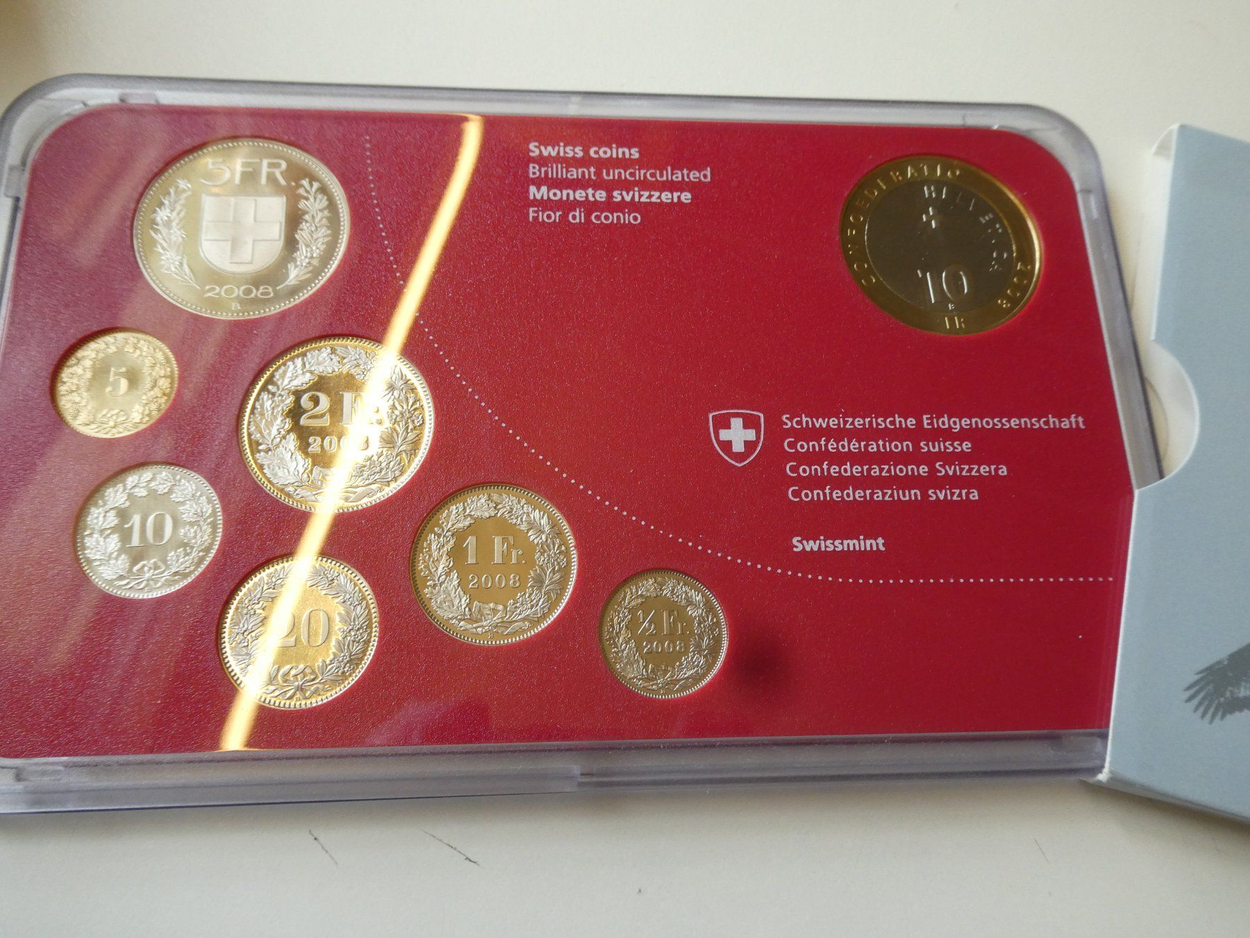 Tutti le monete: Schweiz 2008, Münzsatz stempelglanz – Nuovo (secondo la descrizione) da Hinterforst venduto da Rohusri 2