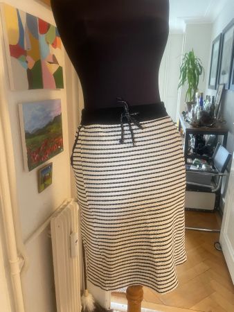 Dutch Tramontana black and white striped sporty skirt