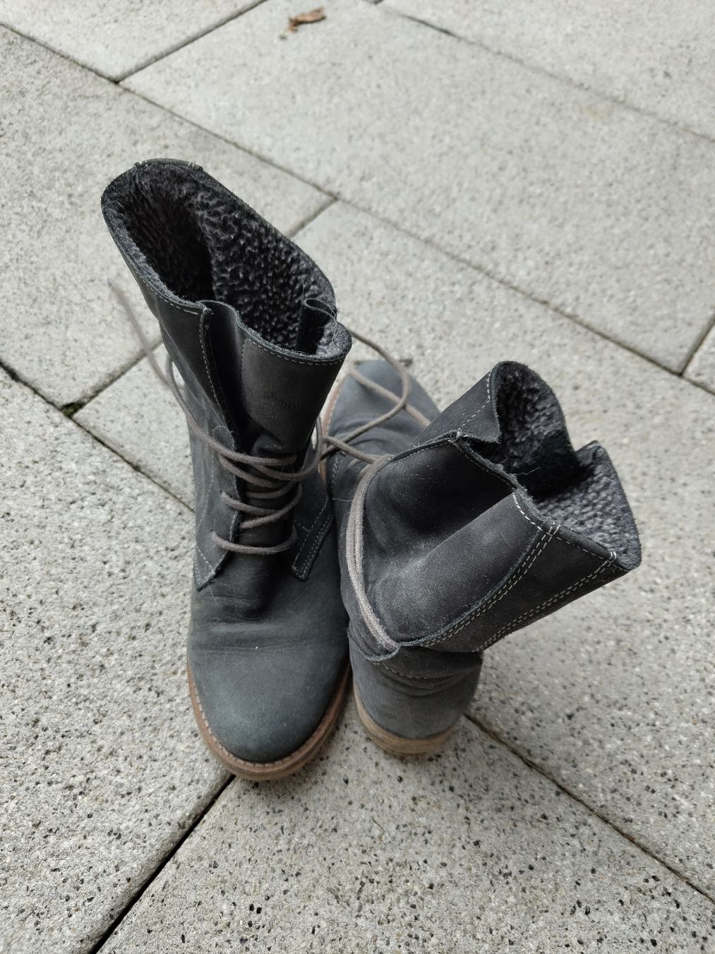 Scarpe da donna: Leder Boot von Sommerkind / Gr. 37 / dunkelblau – Usato da Steckborn venduto da Algass 1