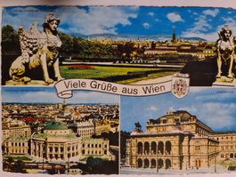 Ansichtskarte Viele Grüsse aus Wien Österreich