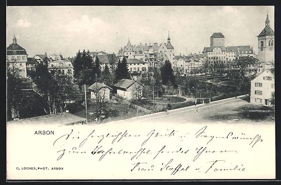 Cartoline postali: AK Arbon, Partie im Ort, 1906 – Usato da Berlin venduto da bartko-reher