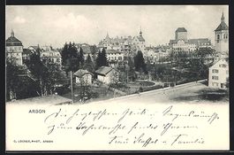 AK Arbon, Partie im Ort, 1906