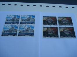 Satz Sondermarken, 2002, FDC Satz + 4erblock, 3 Bel
