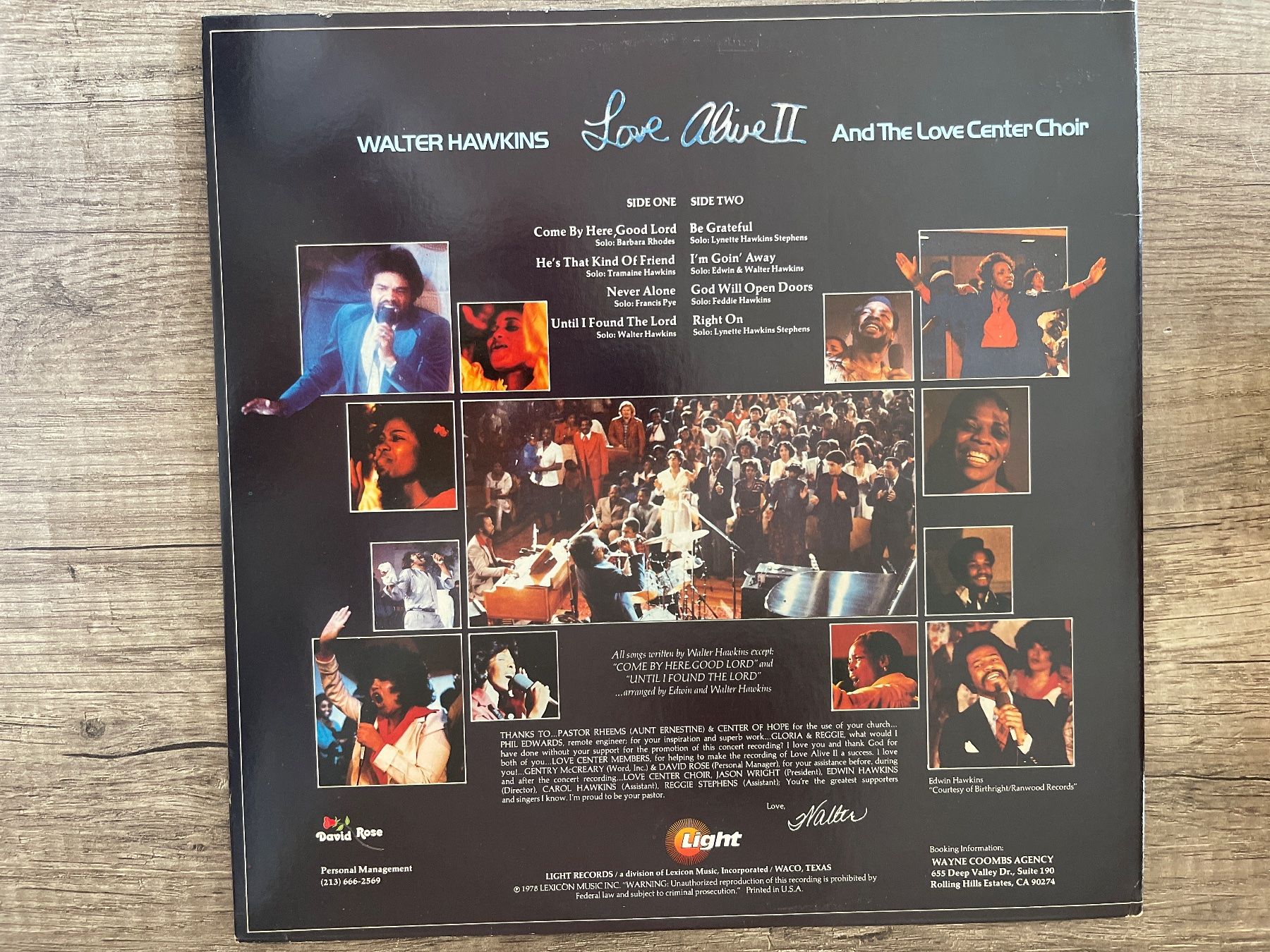 Dischi in vinile: A345/Walter Hawkins - Love Alive II – Usato da Frutigen venduto da Philippe_jsp 1